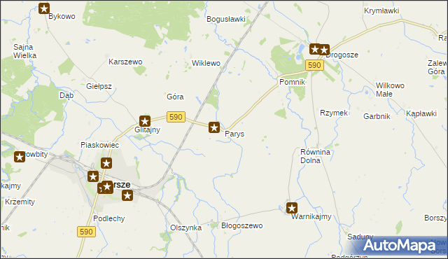 mapa Parys, Parys na mapie Targeo