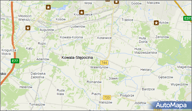 mapa Parznice, Parznice na mapie Targeo