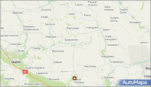 mapa Pepłowo gmina Bodzanów, Pepłowo gmina Bodzanów na mapie Targeo