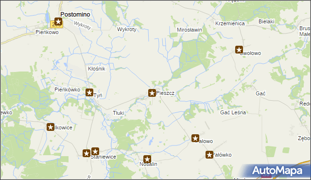 mapa Pieszcz, Pieszcz na mapie Targeo