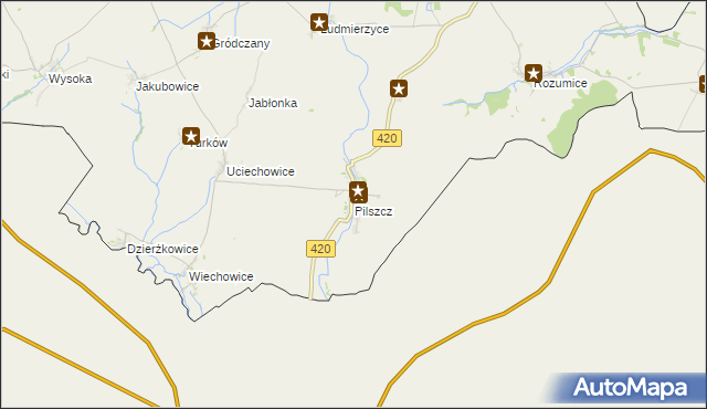 mapa Pilszcz, Pilszcz na mapie Targeo