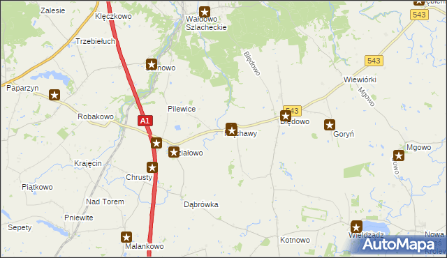 mapa Płąchawy, Płąchawy na mapie Targeo