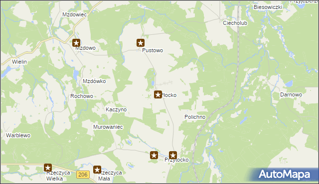 mapa Płocko, Płocko na mapie Targeo