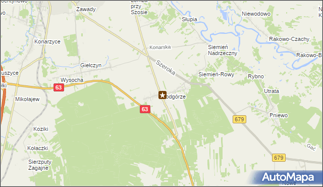 mapa Podgórze gmina Łomża, Podgórze gmina Łomża na mapie Targeo