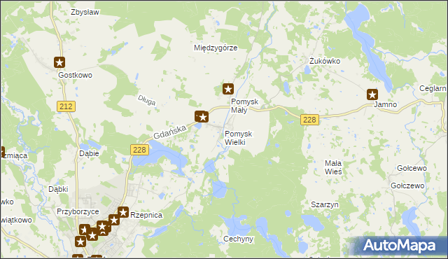 mapa Pomysk Wielki, Pomysk Wielki na mapie Targeo