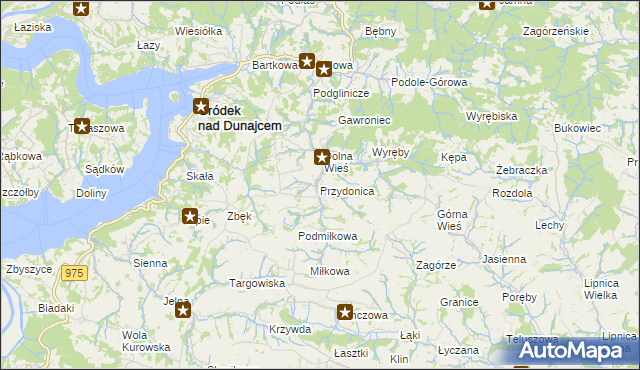 mapa Przydonica, Przydonica na mapie Targeo