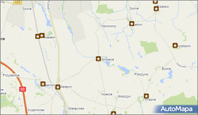 mapa Pstrowice, Pstrowice na mapie Targeo