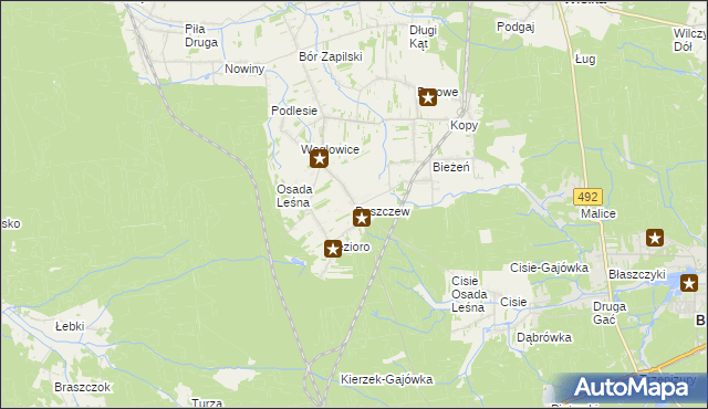 mapa Puszczew, Puszczew na mapie Targeo