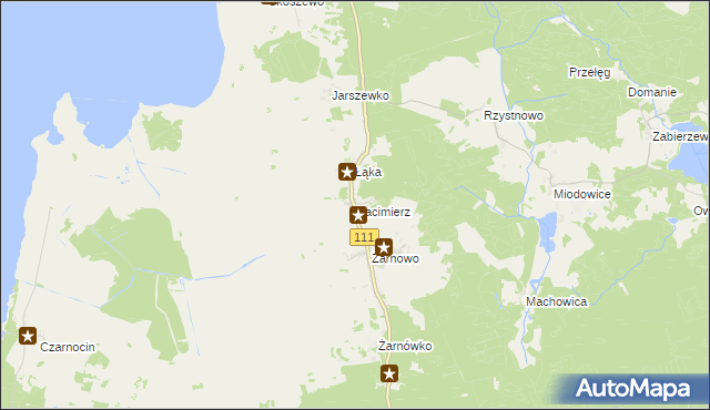 mapa Racimierz gmina Stepnica, Racimierz gmina Stepnica na mapie Targeo