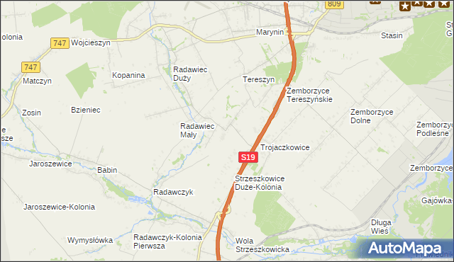 mapa Radawczyk Drugi, Radawczyk Drugi na mapie Targeo