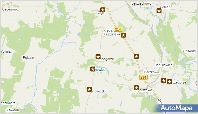 mapa Rozgorze, Rozgorze na mapie Targeo