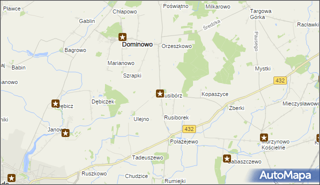 mapa Rusibórz, Rusibórz na mapie Targeo