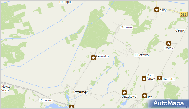 mapa Siekówko, Siekówko na mapie Targeo