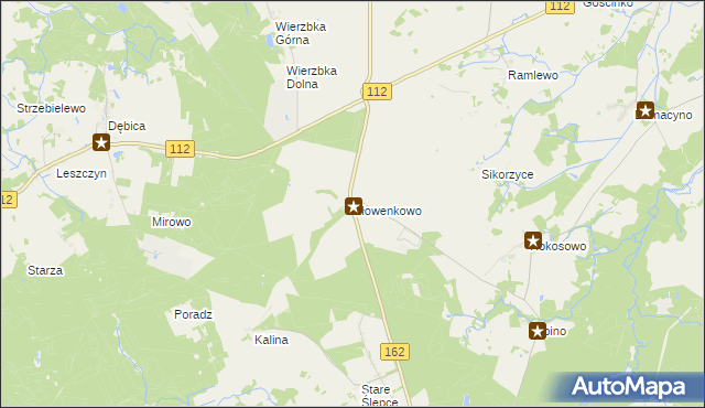 mapa Słowenkowo, Słowenkowo na mapie Targeo