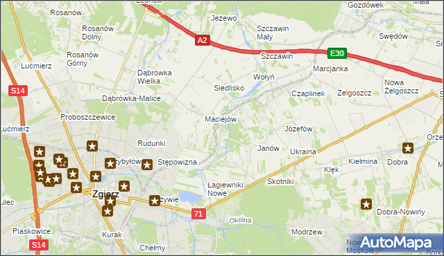 mapa Smardzew gmina Zgierz, Smardzew gmina Zgierz na mapie Targeo