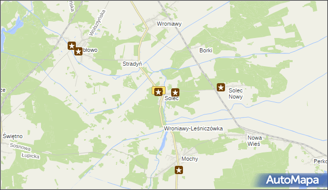 mapa Solec gmina Przemęt, Solec gmina Przemęt na mapie Targeo