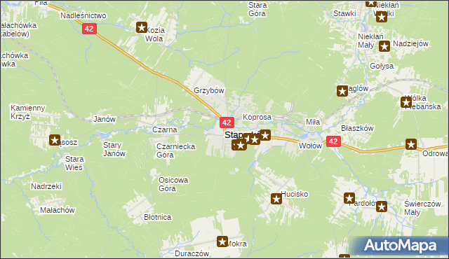 mapa Stąporków, Stąporków na mapie Targeo