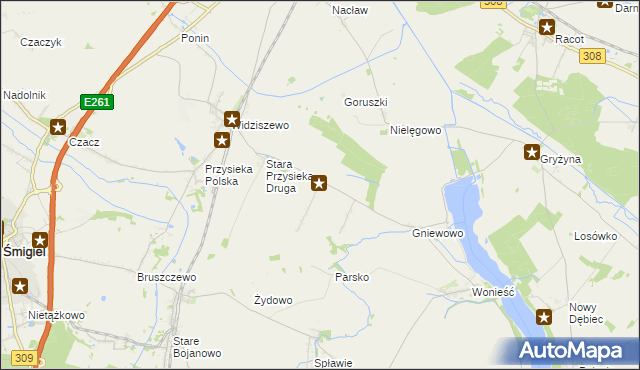 mapa Stara Przysieka Pierwsza, Stara Przysieka Pierwsza na mapie Targeo