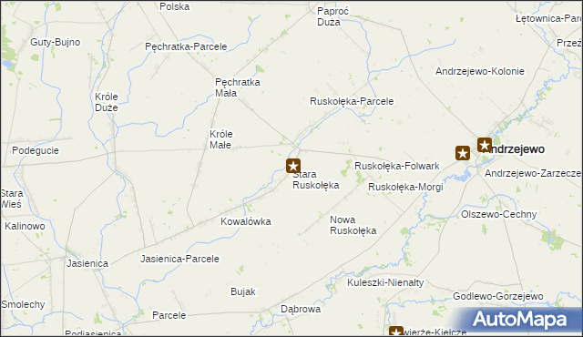 mapa Stara Ruskołęka, Stara Ruskołęka na mapie Targeo