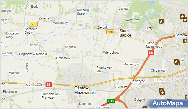 mapa Strzykuły, Strzykuły na mapie Targeo