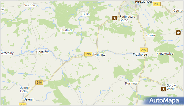 mapa Stypułów, Stypułów na mapie Targeo