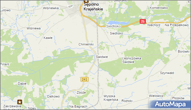 mapa Świdwie, Świdwie na mapie Targeo