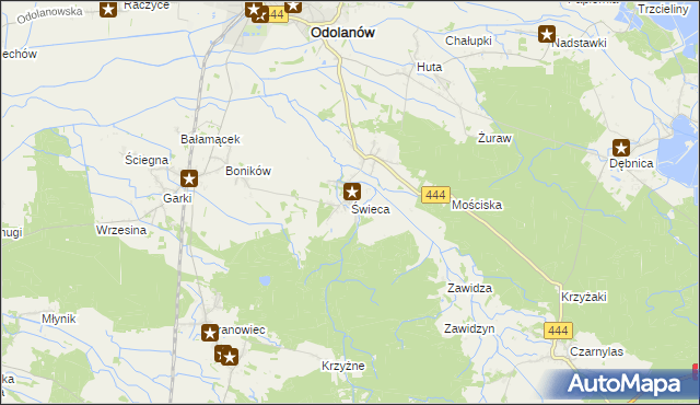 mapa Świeca, Świeca na mapie Targeo