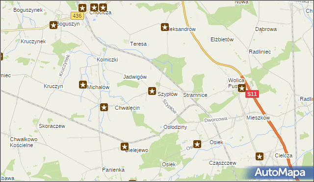 mapa Szypłów, Szypłów na mapie Targeo