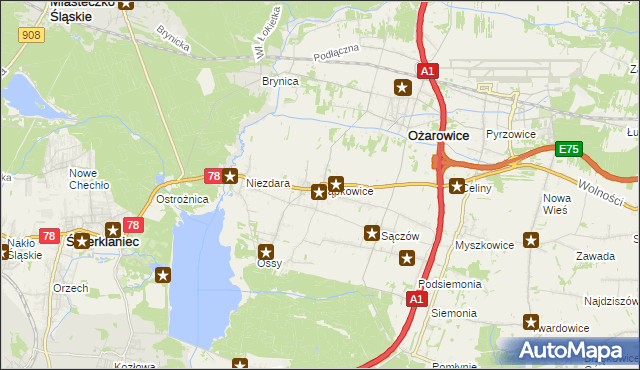 mapa Tąpkowice, Tąpkowice na mapie Targeo