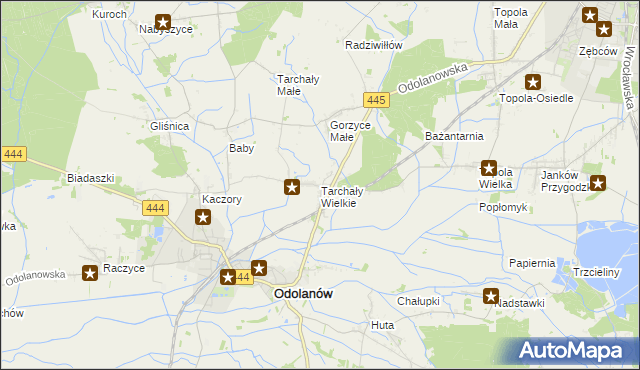 mapa Tarchały Wielkie, Tarchały Wielkie na mapie Targeo