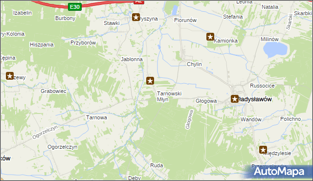 mapa Tarnowski Młyn, Tarnowski Młyn na mapie Targeo