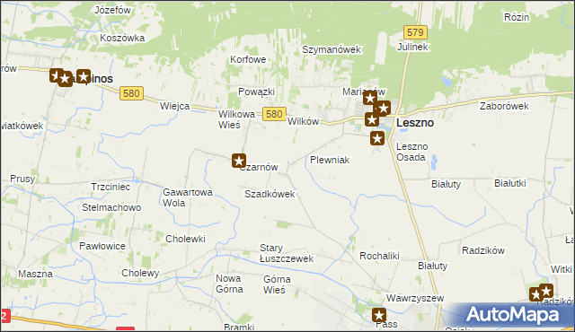 mapa Towarzystwo Czarnów, Towarzystwo Czarnów na mapie Targeo