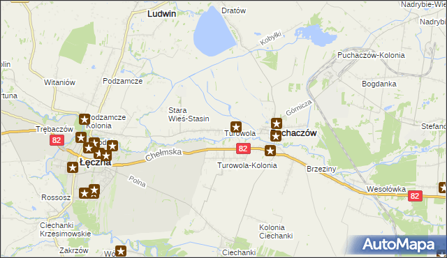 mapa Turowola, Turowola na mapie Targeo