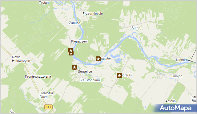 mapa Wajków, Wajków na mapie Targeo