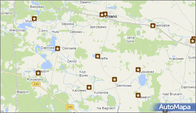 mapa Wętfie, Wętfie na mapie Targeo