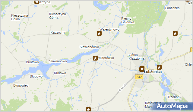 mapa Wiktorówko, Wiktorówko na mapie Targeo