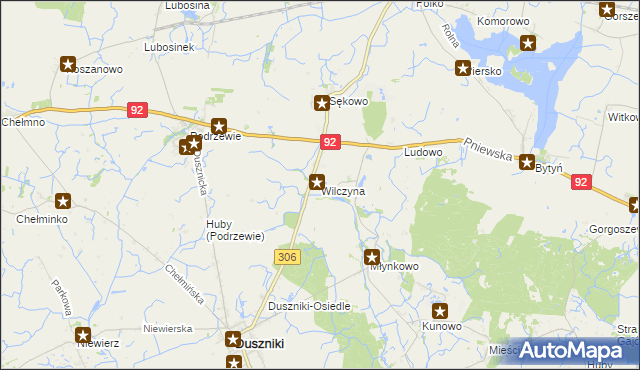 mapa Wilczyna, Wilczyna na mapie Targeo