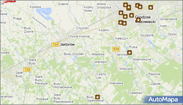 mapa Władków, Władków na mapie Targeo