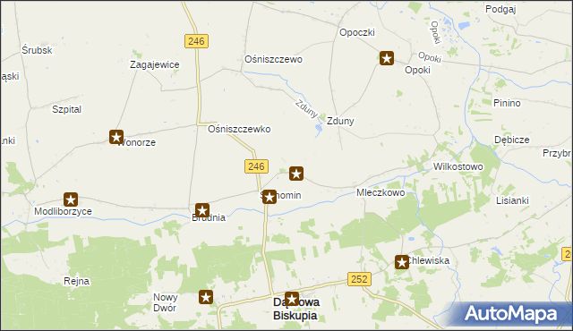 mapa Wola Stanomińska, Wola Stanomińska na mapie Targeo