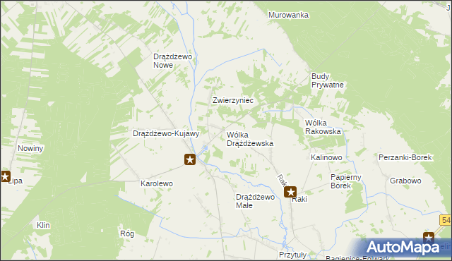 mapa Wólka Drążdżewska, Wólka Drążdżewska na mapie Targeo