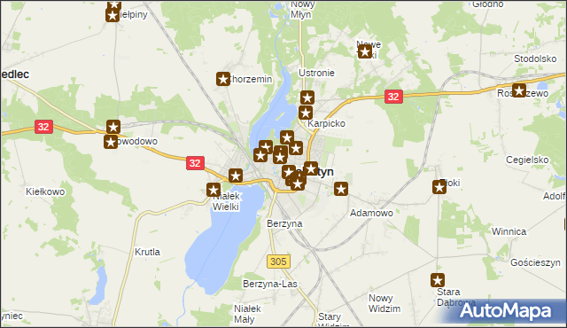 mapa Wolsztyn, Wolsztyn na mapie Targeo