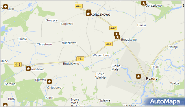 mapa Wszembórz, Wszembórz na mapie Targeo
