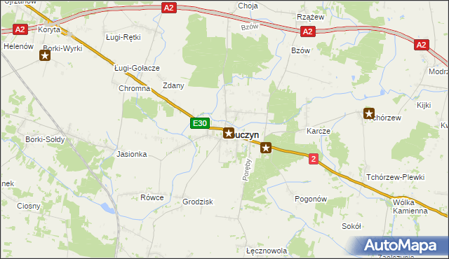 mapa Zbuczyn, Zbuczyn na mapie Targeo