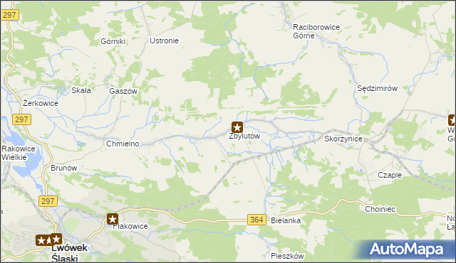 mapa Zbylutów, Zbylutów na mapie Targeo