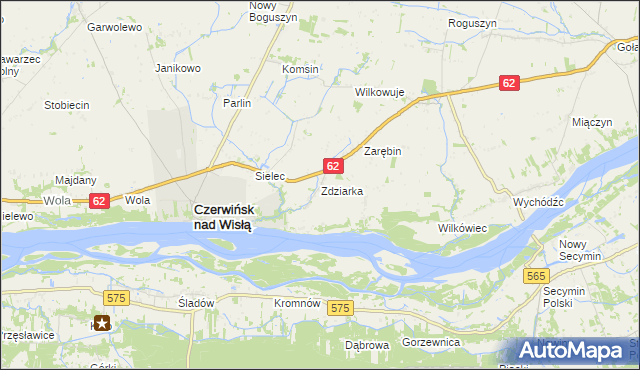 mapa Zdziarka, Zdziarka na mapie Targeo