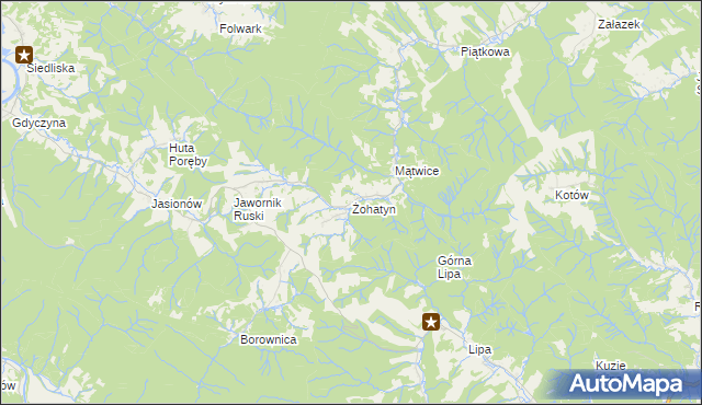 mapa Żohatyn, Żohatyn na mapie Targeo