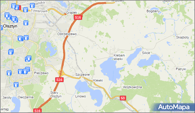 mapa Biedówko, Biedówko na mapie Targeo