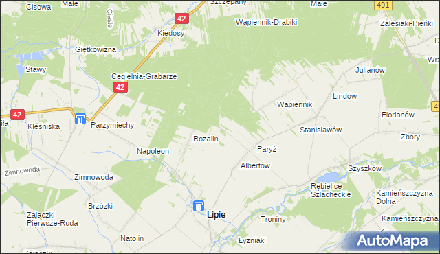 mapa Chałków, Chałków na mapie Targeo