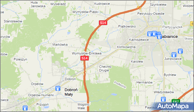 mapa Chechło Pierwsze, Chechło Pierwsze na mapie Targeo