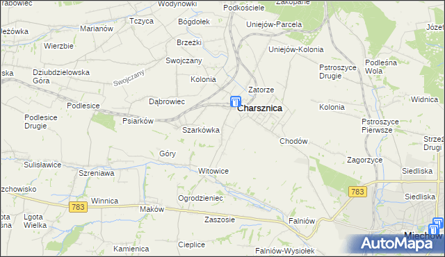 mapa Ciszowice, Ciszowice na mapie Targeo